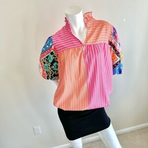 Multicolor Striped Women's Top